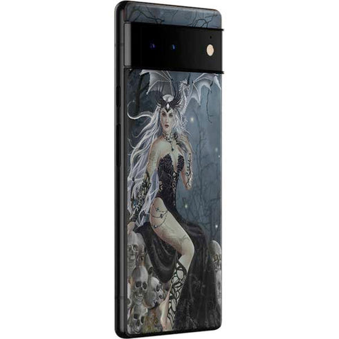 Gothic Queen with Silver Dragon by Nene Thomas Google Pixel 6 Skin